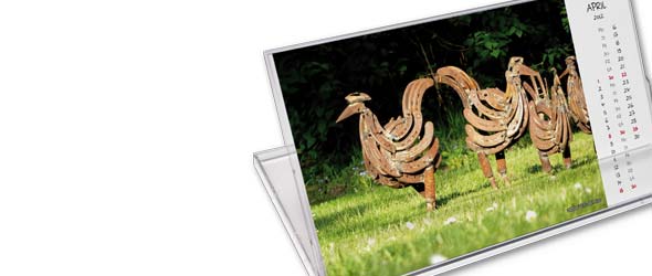 Aufstellkalender Postkartenkalender Werbegeschenk Tischkalender Fotografie Familie